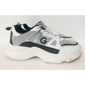 G Los Angeles By Guess Sneakers, White & Black Womens 7M Sneakers